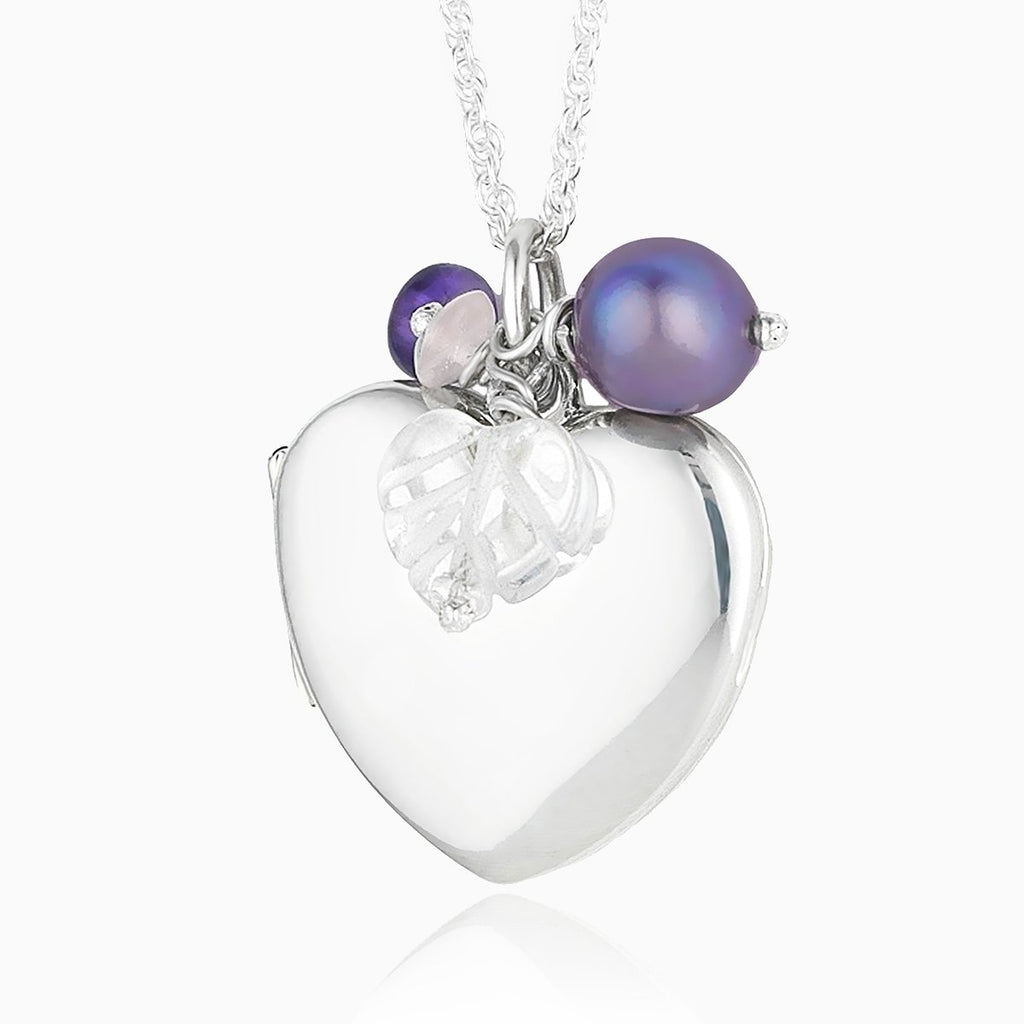 Product title: Vintage Pearl and Amethyst Locket, product type: Locket