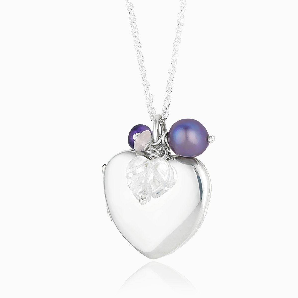 Product title: Vintage Pearl and Amethyst Locket, product type: Locket