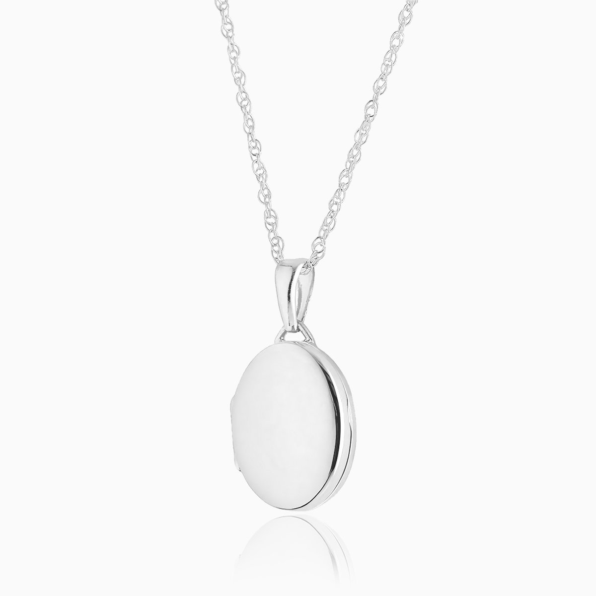 Product title: Dainty Silver Oval Locket, product type: Locket
