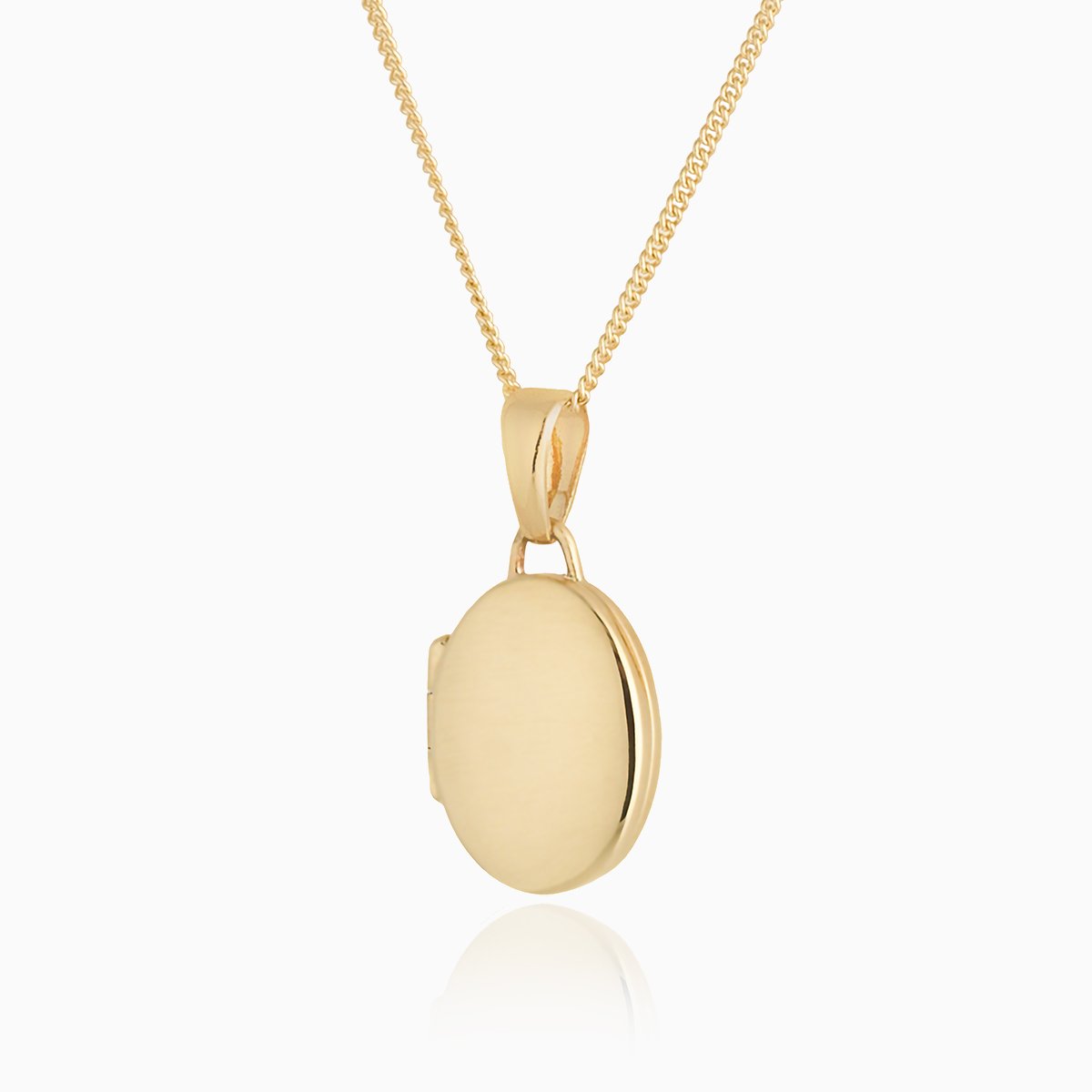 Product title: Petite Gold Oval Locket, product type: Locket
