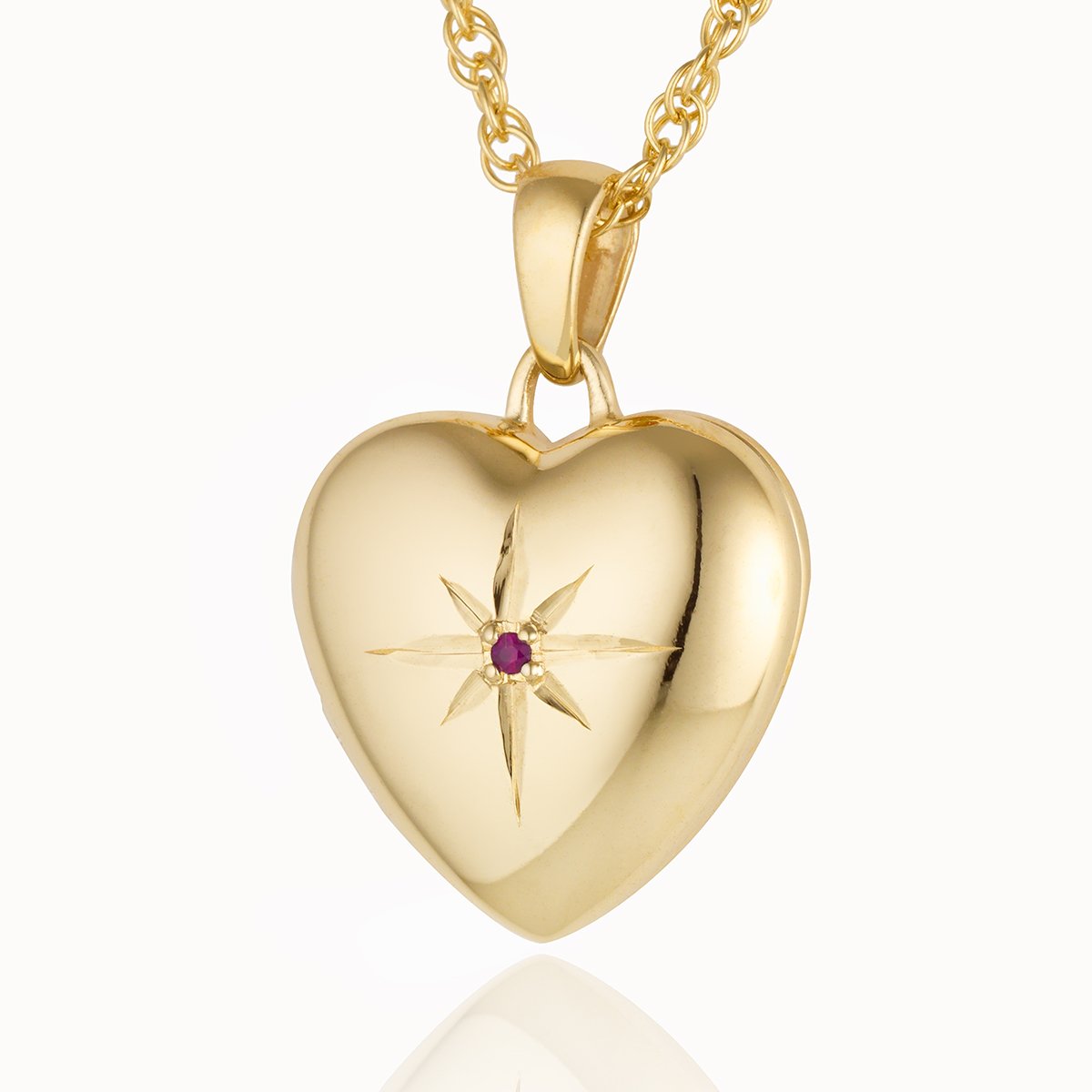 Premium Gold and Ruby Heart Locket – The Locket Tree