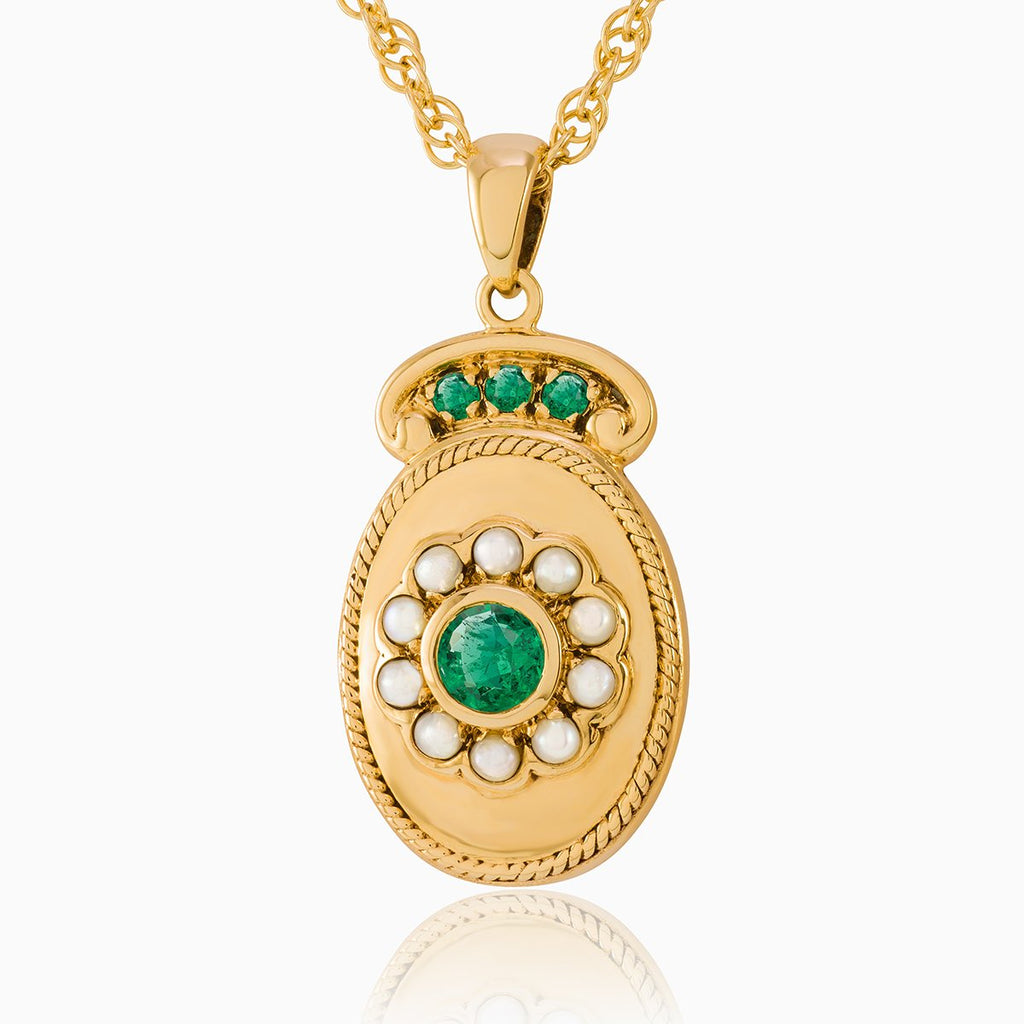 Product title: Emerald Crown Locket, product type: Locket
