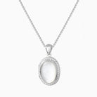 Product title: Petite Mother of Pearl Oval Locket, product type: Locket