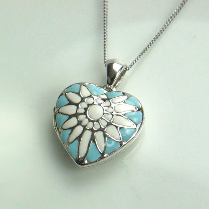 Product title: Dainty Blue Sunray Locket, product type: Locket