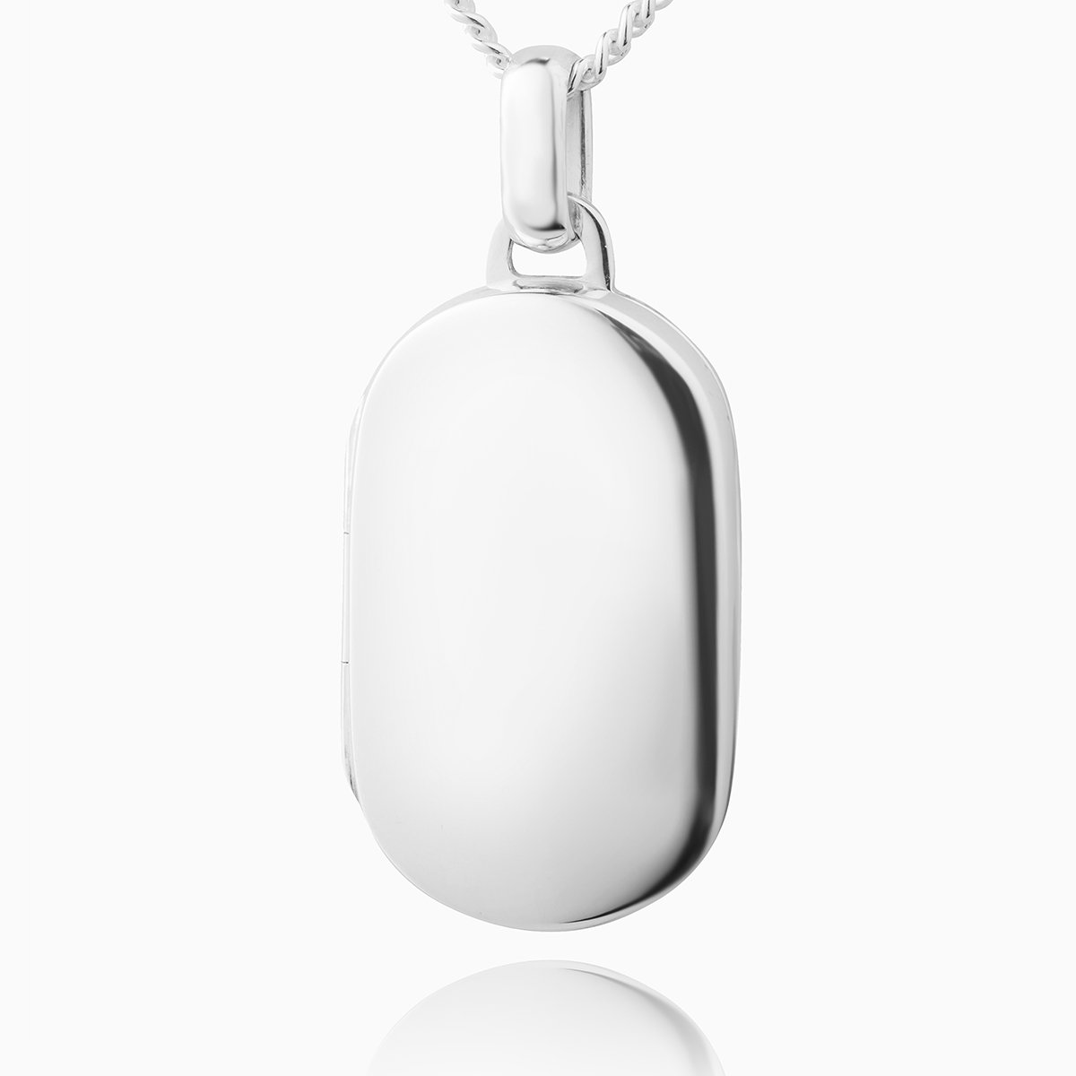 Outlet Plain Dog Tag Sterling Silver Locket