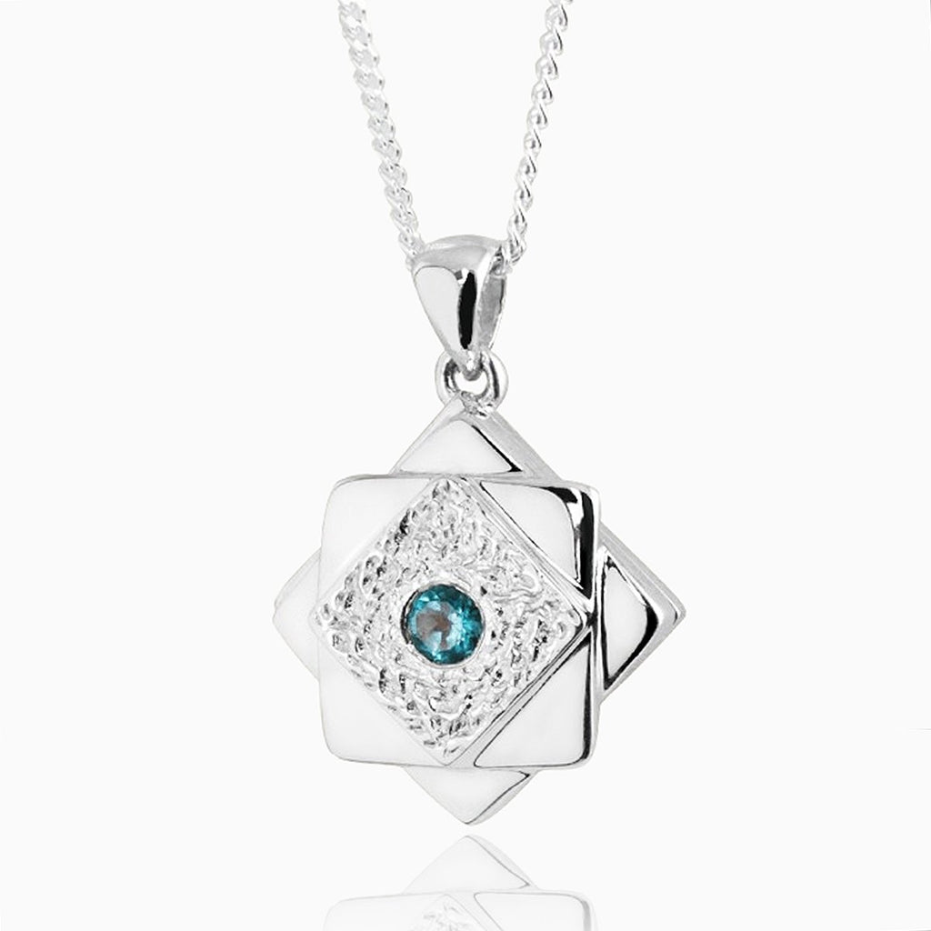 Product title: Contemporary Topaz Star Locket, product type: Locket