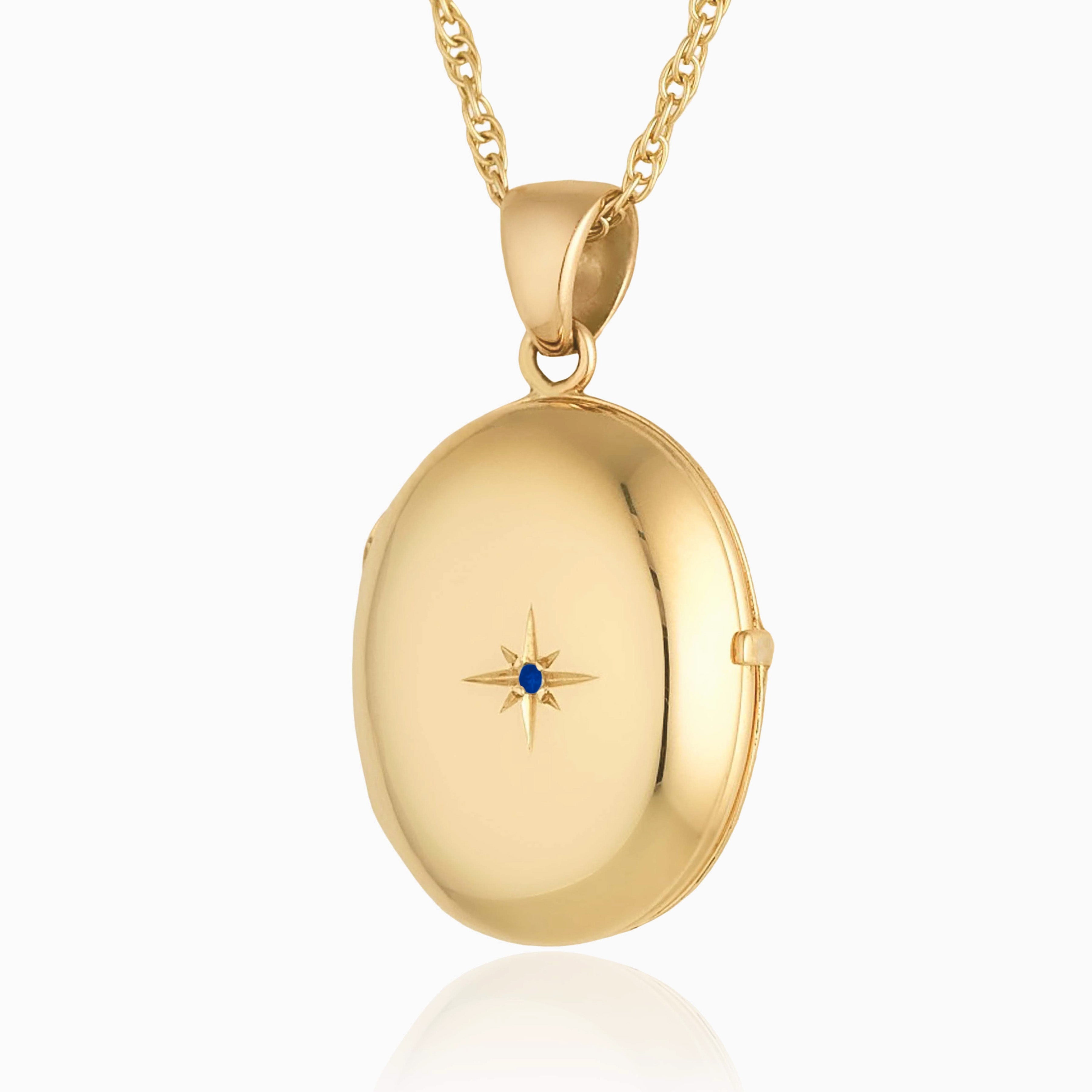 Solid gold clearance locket necklace