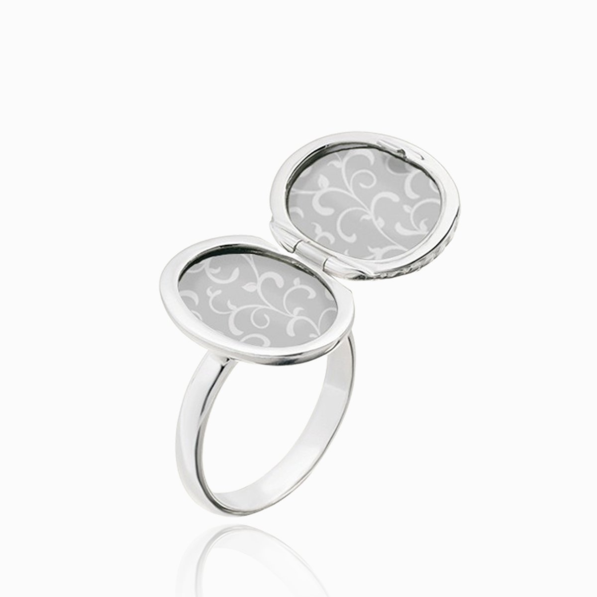 Product title: Mother of Pearl Locket Ring, product type: Ring