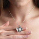 Product title: Dainty Silver and Topaz 4-Photo Locket 20 mm, product type: Locket