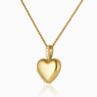 Product title: Petite 18 ct Gold and Diamond Locket, product type: 