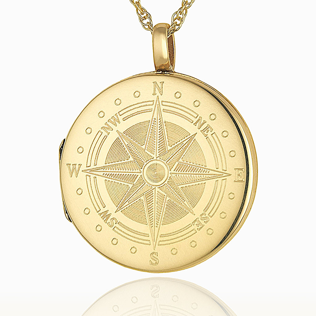 Product title: Premium Gold Compass Locket, product type: Locket