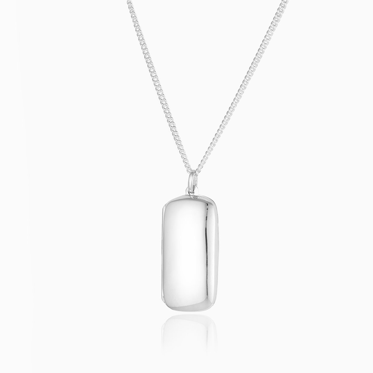 Outlet Plain Dog Tag Sterling Silver Locket