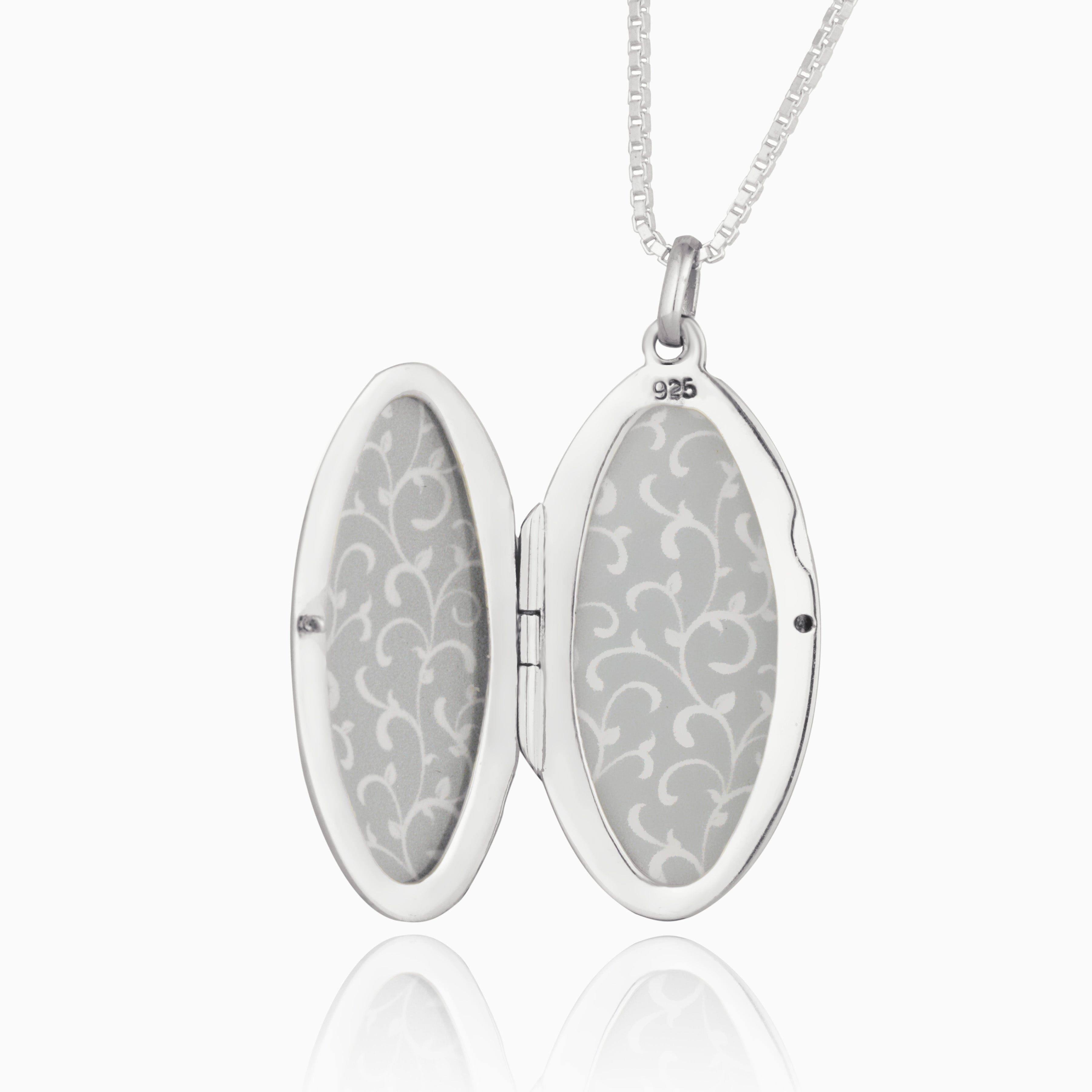 Product title: Long Slim Oval Locket, product type: Locket