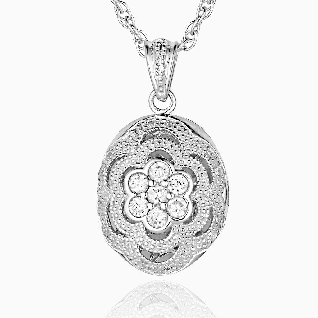 Product title: Sparkly Flower Locket, product type: Locket