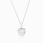 Product title: Hand Engraved Petite Silver Locket, product type: Locket