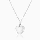 925 sterling silver heart locket on a sterling silver rope chain