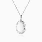 Product title: Hand Engraved Oval Foliate Border Locket 26 mm, product type: Locket