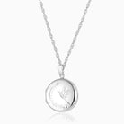 Product title: Hand Engraved Silver Round Bird Locket, product type: Locket