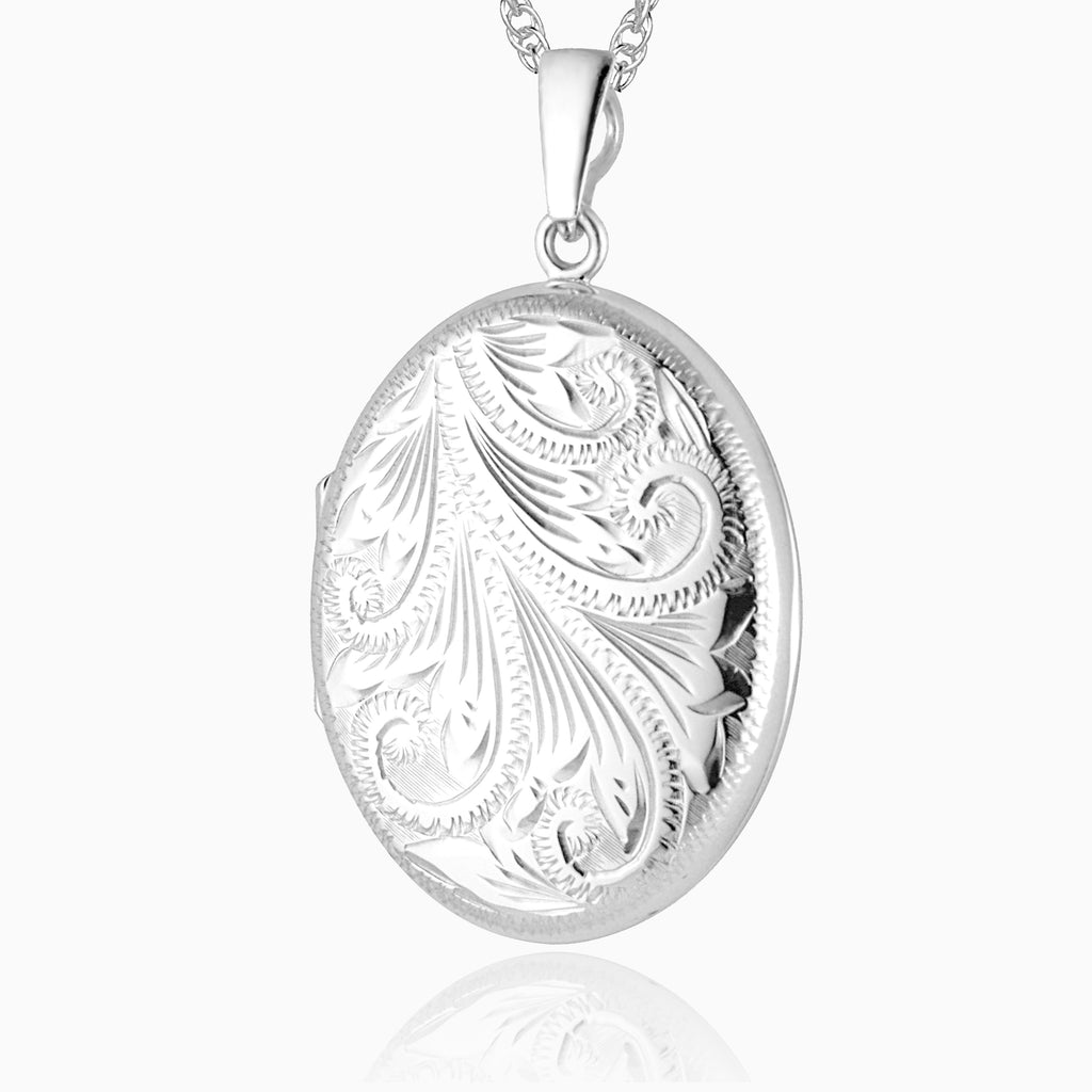 Product title: Hand Engraved Victorian Foliate Locket, product type: Locket