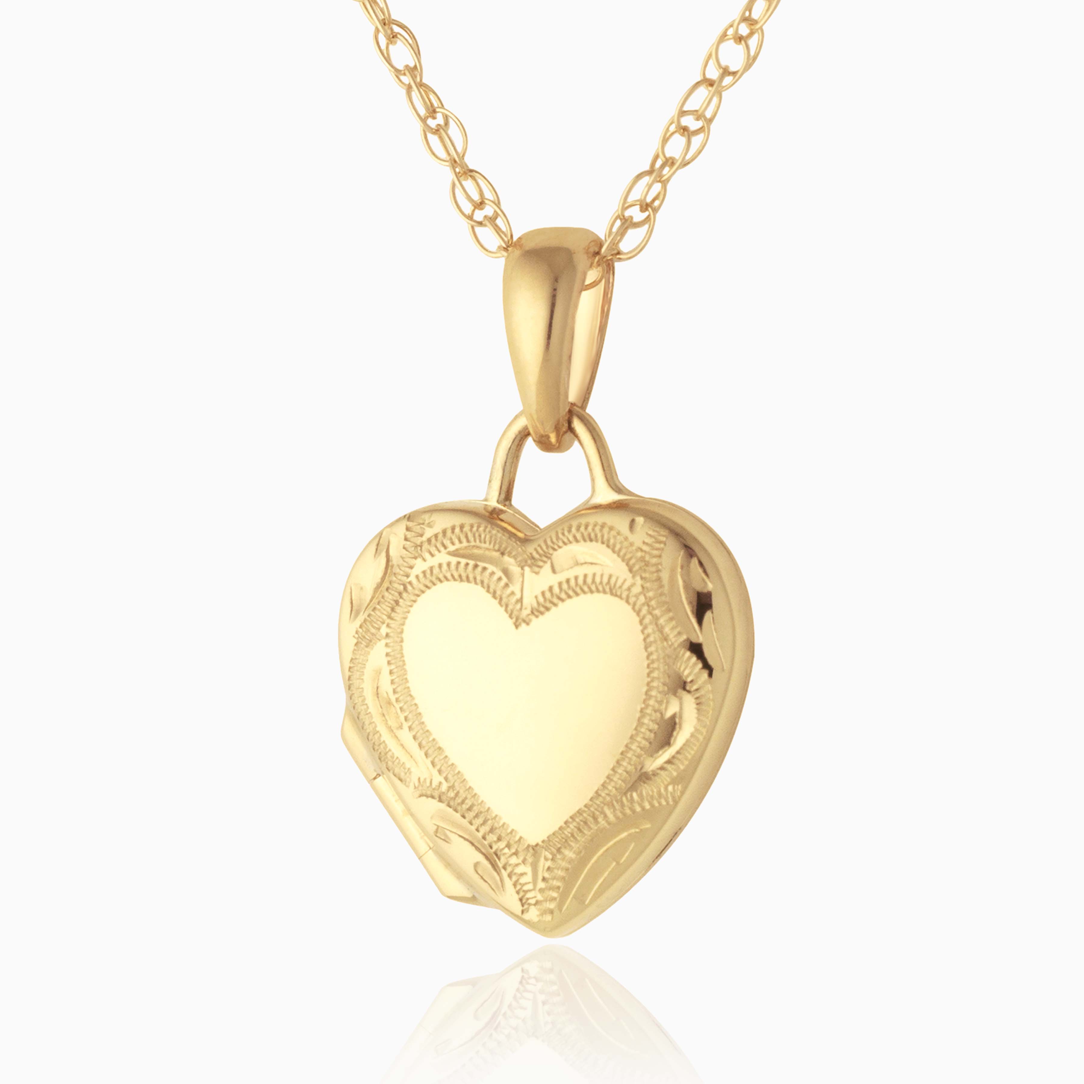 Product title: Tiny Engraved Border Locket, product type: Necklaces