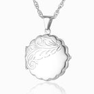 Product title: Silver Scalloped Locket, product type: Locket