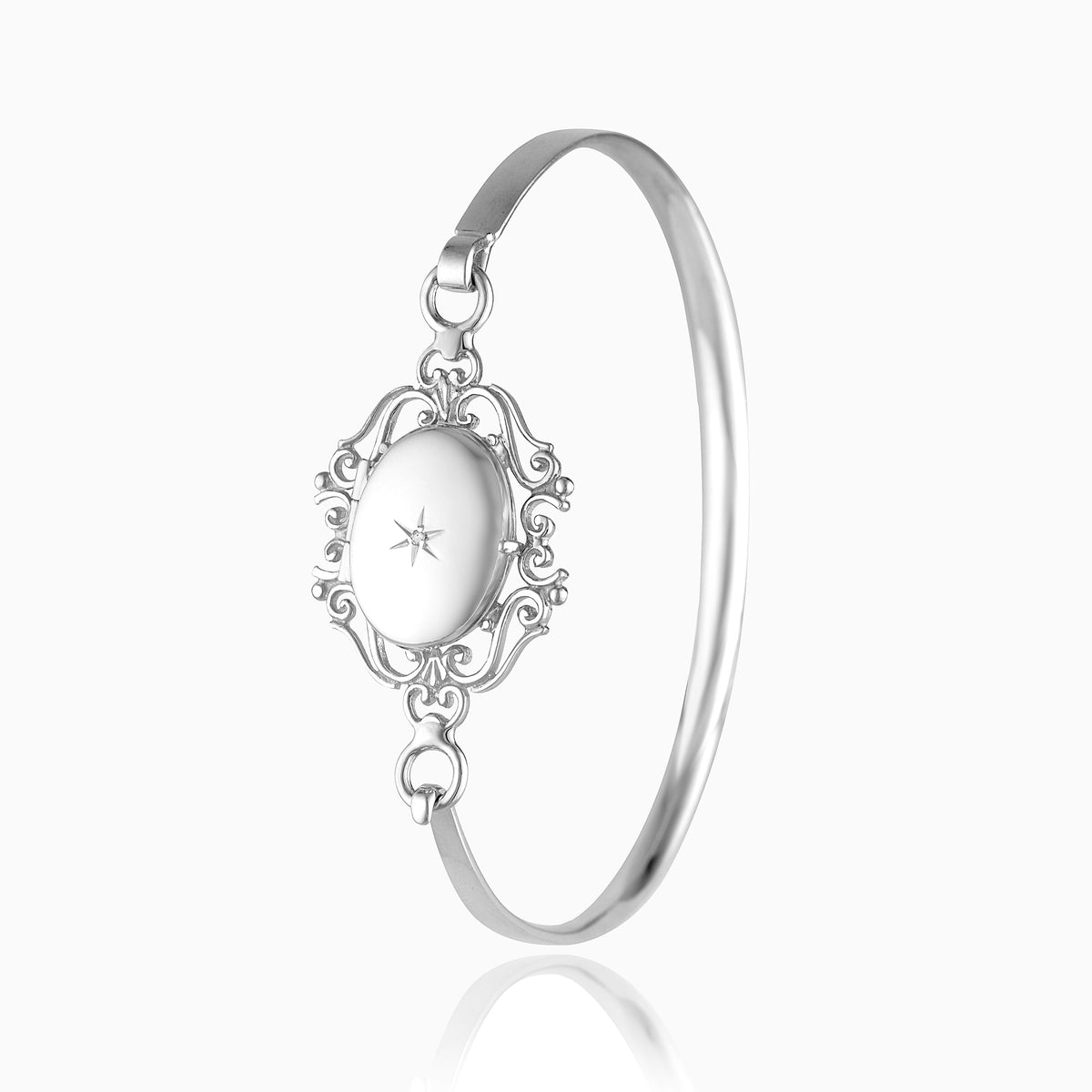 Product title: Vintage Diamond Locket Bangle, product type: Locket