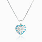 Product title: Dainty Blue Sunray Locket, product type: Locket