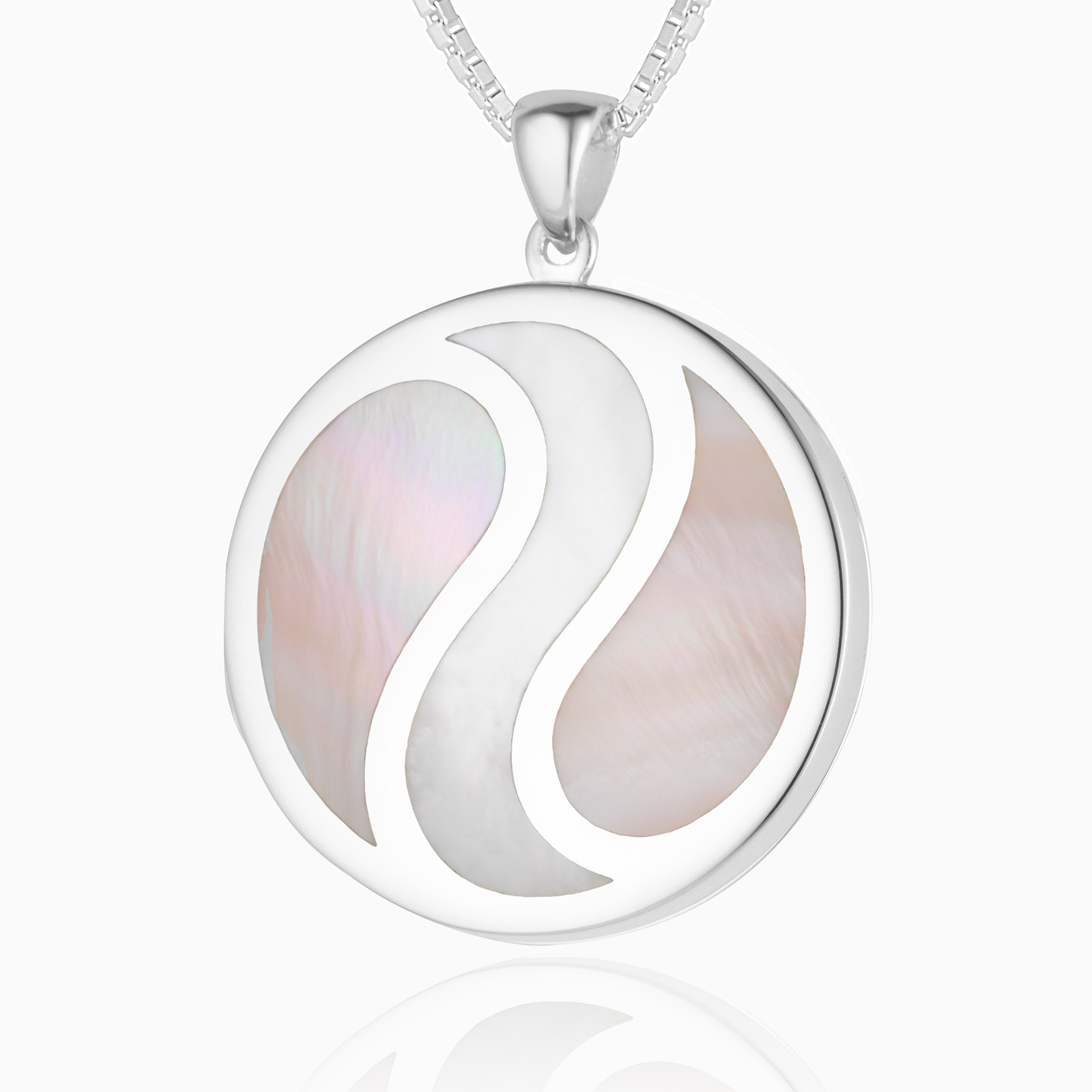 Product title: Pink and White Mother of Pearl Locket, product type: Locket